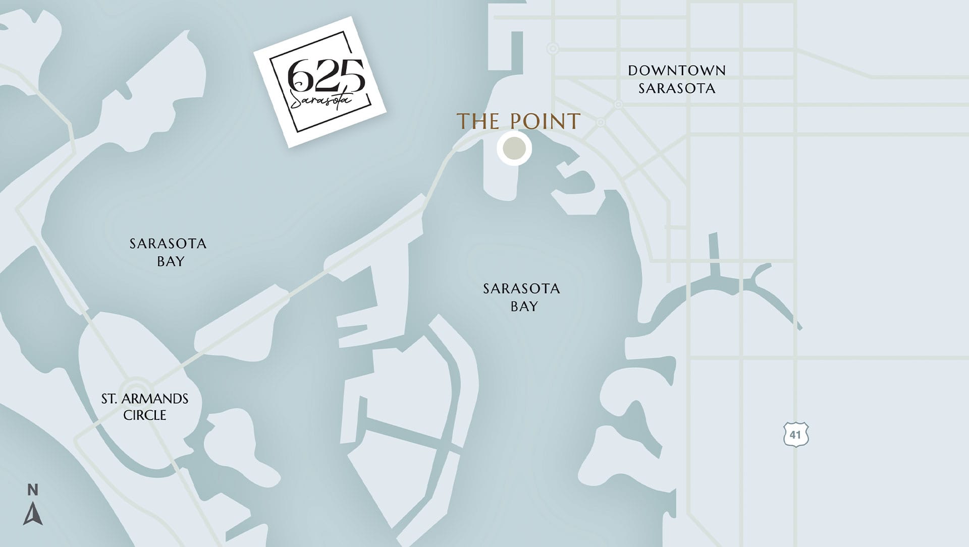 The Point 625 Sarasota Location Map