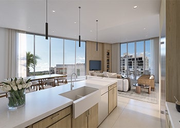 The Palm 625 Sarasota's Kitchen Rendering 