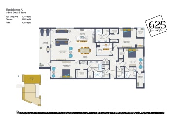 The Palm 625 Sarasota Residence A Floor Plan 