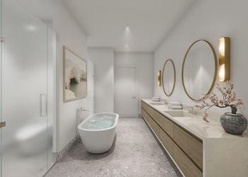 The Point 625 Sarasota Bath Rendering 