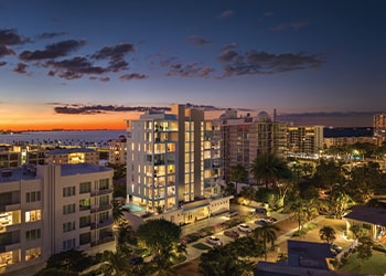 The Point 625 Sarasota Exterior Nightime Rendering 