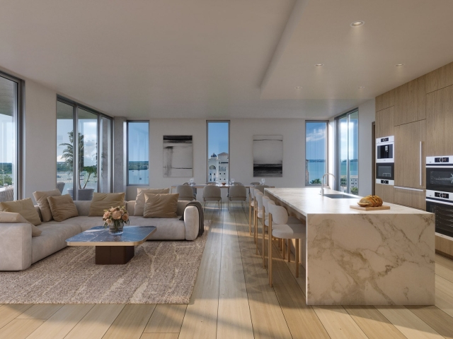 OCEAN VIEW LIVING ROOM FROM THE POINT
